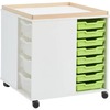 Bouw- en constructietafel - groot oppervlak - hoog - wit