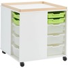 Bouw- en constructietafel - groot oppervlak - hoog - wit