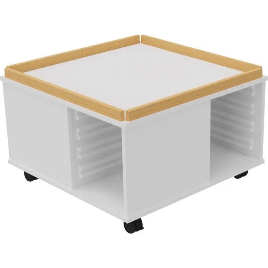 Bouw- En Constructietafel - Groot Oppervlak - Laag - Wit