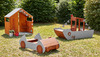 Buitenspeeltuig - houten - houten schuilhut