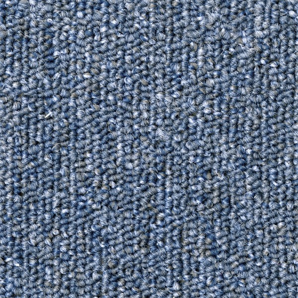 Vloerkleed - Bouwtapijt - Lusgeweven - Mineraalblauw - Diameter 300 Cm