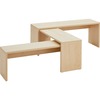 Stapelbank - spaanplaat - zithoogte 43 cm