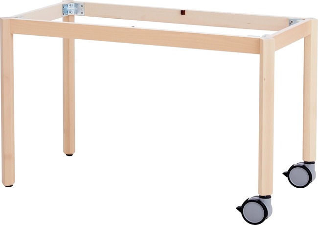 Rechthoekige Tafels - 120x60 Cm - Massief Beuken Raamwerk - Wielenmix