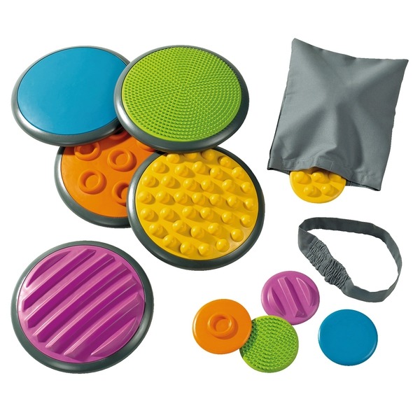 Voelstenen - Tactiele Schijven - Sensorische Schijven - Set Van 5 Assorti