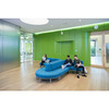 Bank Rebello - halve cirkel - kunstleder basic