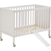 Spijlenbed wit