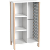 Middelhoge kasten - kast voor 1x12 materiaaldozen - hoogte 131,8 cm