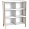 Middelhoge kasten - kast met planken en tussenwand - open - breed - hoogte 131,8 cm