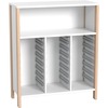 Middelhoge kasten - kast voor 3x8 materiaaldozen - breed - hoogte 131,8 cm