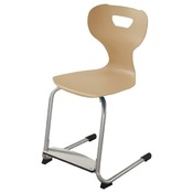 Zweefstoel met voetsteun - Solit:sit - beukenhout - zithoogte 52 cm
