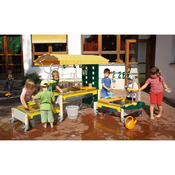 Water-zand-speelbak, basismodel met dak