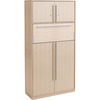 Kast met werkplek fineer