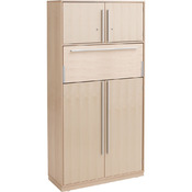 Kast met werkplek fineer