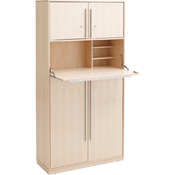 Kast met werkplek fineer