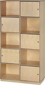 Hoge kast met 5 deuren