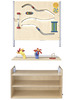 Basiskast 92,5 x 38 x 53 cm achterwand berken
