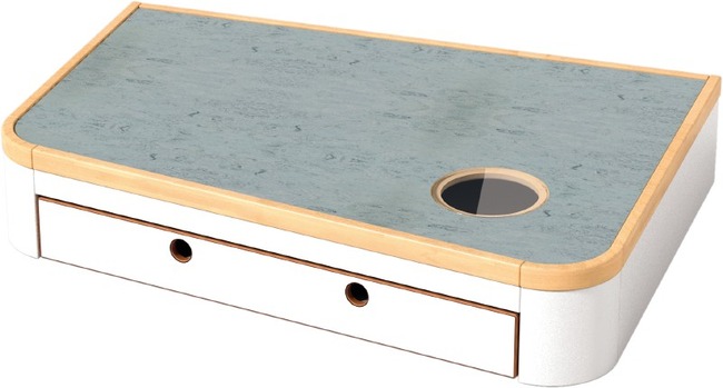Onthaal - Haba - Breeze-up - Podium Met Piepvenster En Rolkist - 22 Cm - Linoleum