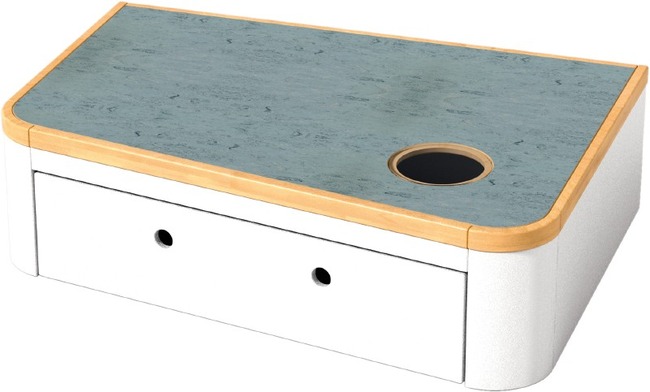 Onthaal - Haba - Breeze-up - Podium Met Piepvenster En Rolkist - 33 Cm - Linoleum