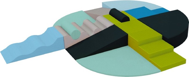 Bewegingsmateriaal - Haba - Speel-en Kruipzone - Regenboog - Set Van 14 Blokken