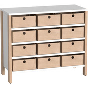 Kast met materiaalbakken