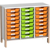 Schappenkast voor materiaalbakken