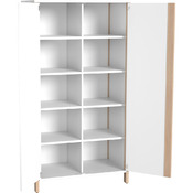 Hoge kast met dubbele deur