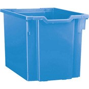 Robuuste materiaalboxen, Hoogte 30 cm BLAUW