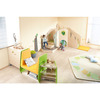Fox's den playhouse, left