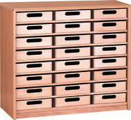 Kast met 24 eigendomsbakken