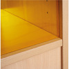 Schappenkast,boven acryl achterwand