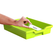 Materiaalbox met herkenningsvenster, hoogte 7,5 cm LICHTGROEN