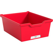 Materiaalbox met herkenningsvenster, hoogte 15 cm ROOD