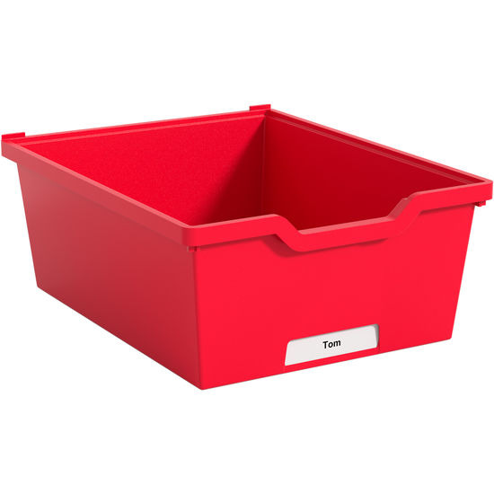 Materiaalbox Met Herkenningsvenster, Hoogte 15 Cm Rood