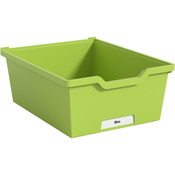 Materiaalbox met herkenningsvenster, hoogte 15 cm LICHTGROEN