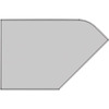 Hoek rechts 50/92,4 x 60 cm Stof
