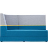 Bank vijfhoek armleuning links ZH 43cm - middelhoge rugleuning Stof