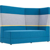 Bank vijfhoek armleuning rechts ZH 43cm - hoge rugleuning Stof