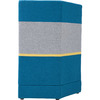 Bank vijfhoek armleuning rechts ZH 43cm - hoge rugleuning Stof