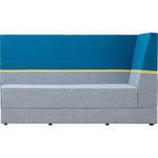 Bank rechthoekig armleuning rechts ZH 43cm - middelhoge rugleuning Stof
