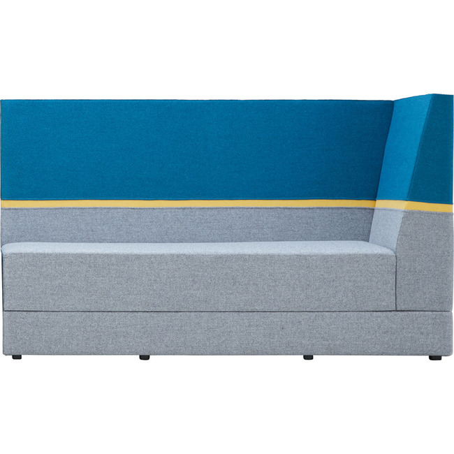 Bank Rechthoekig Armleuning Rechts Zh 43cm - Middelhoge Rugleuning Stof