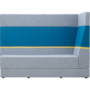 Bank rechthoekig armleuning rechts ZH 43cm - hoge rugleuning Stof