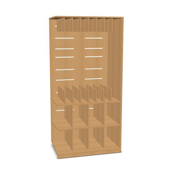 Matrassenkast Aanbouwmodel 8 Matrassen H196,8 X D62 X B94,7 Cm