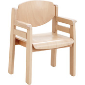 Favorit stoel met armleuning en zijpanelen Zithoogte 21 cm