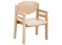 Favorit stoel met armleuning en zijpanelen Zithoogte 26 cm