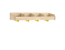 Lage mutsenschap 80cm - 4 vakken