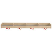 Lage mutsenschap 120cm - 4 vakken