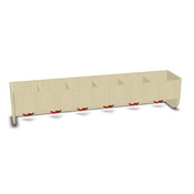 Hoge mutsenschap 120cm - 6 vakken