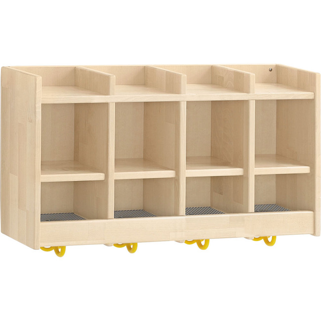 Dubbele Schap Open Met Haken 80cm - 4 Vakken
