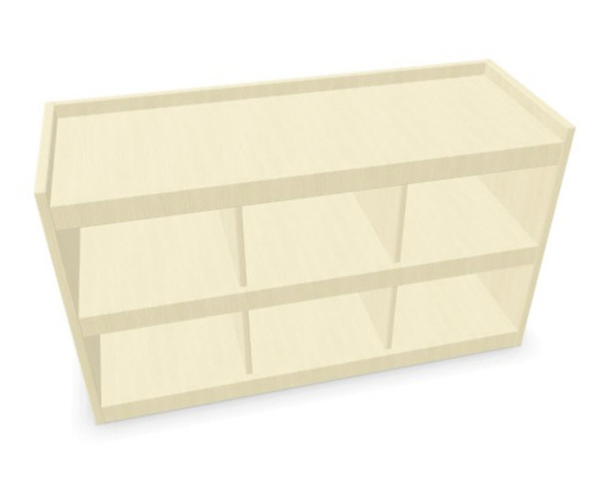 Hangrek Met Haken 90cm - 6 Vakken - 6 Haken
