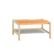 Garderobebank met wandafstand peuterspeelzaal 80cm